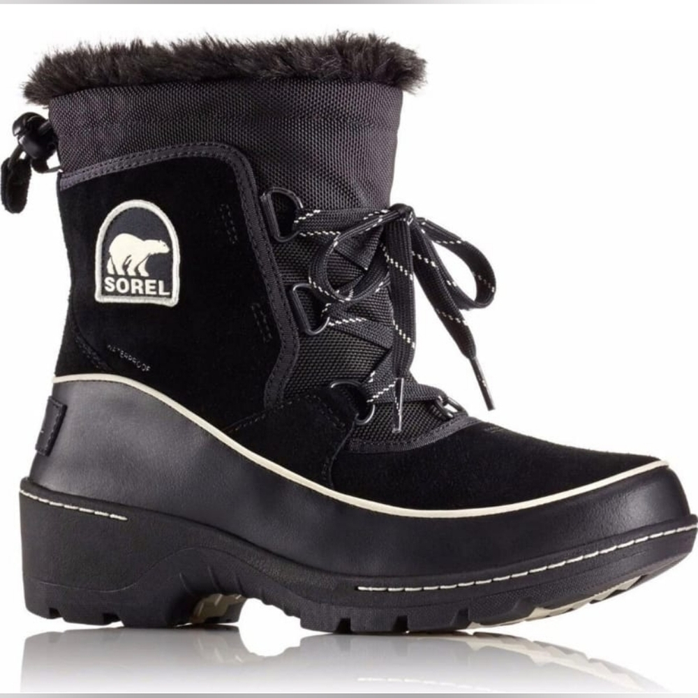 Sorel Women's Black and White Winter Boots